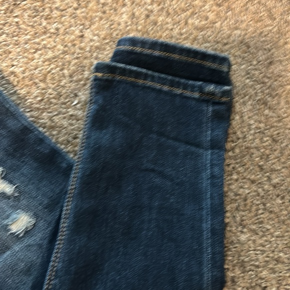 White House Black Market Skinny Jeans - Gold Sequin detail - Picture 3 of 7